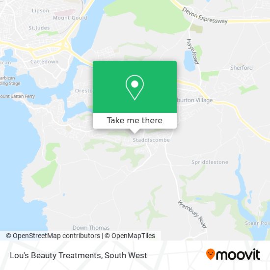 Lou's Beauty Treatments map