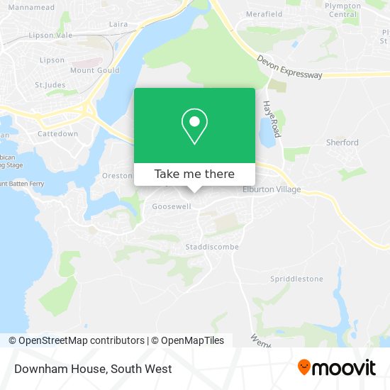 Downham House map