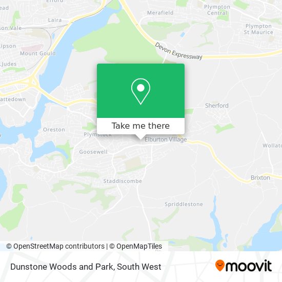 Dunstone Woods and Park map