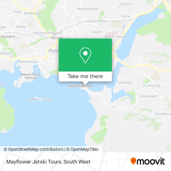 Mayflower Jetski Tours map