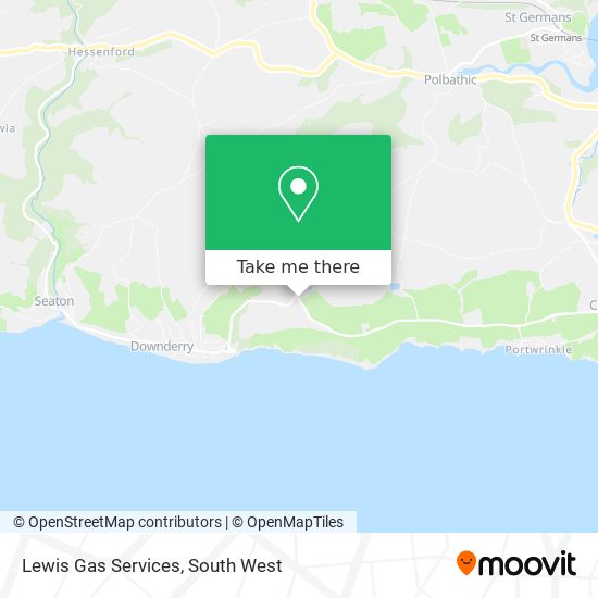 Lewis Gas Services map
