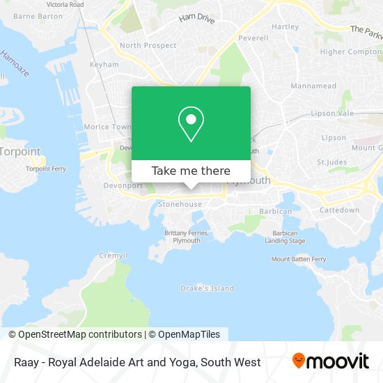 Raay - Royal Adelaide Art and Yoga map