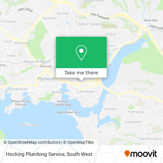 Hocking Plumbing Service map