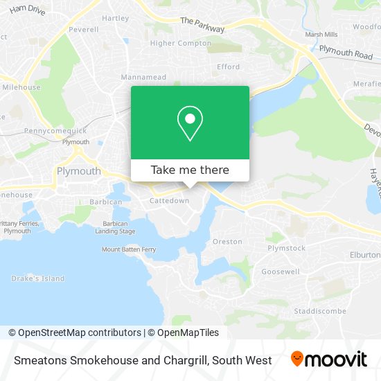 Smeatons Smokehouse and Chargrill map