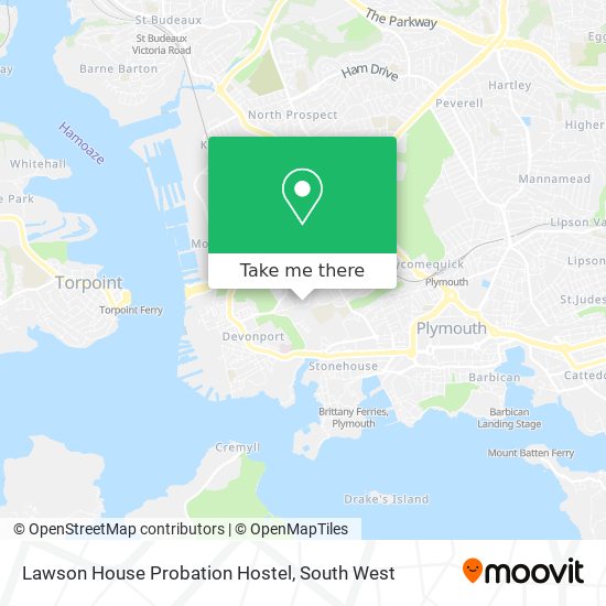 Lawson House Probation Hostel map
