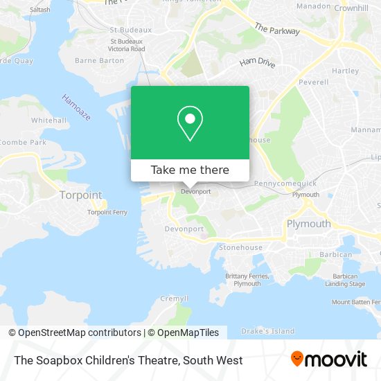 The Soapbox Children's Theatre map