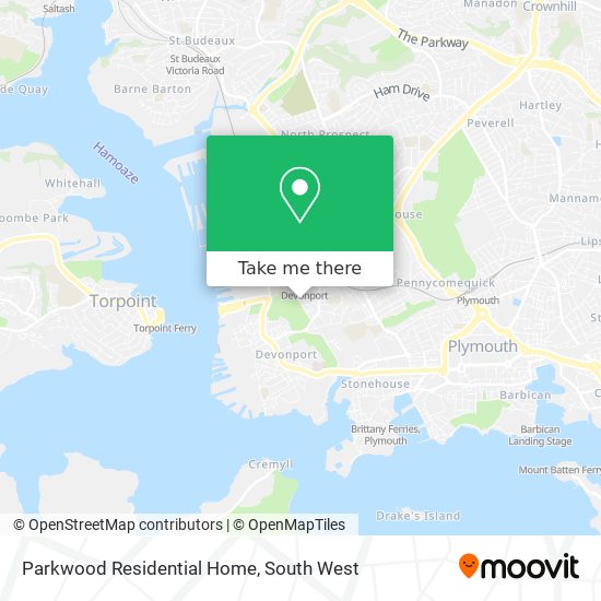Parkwood Residential Home map