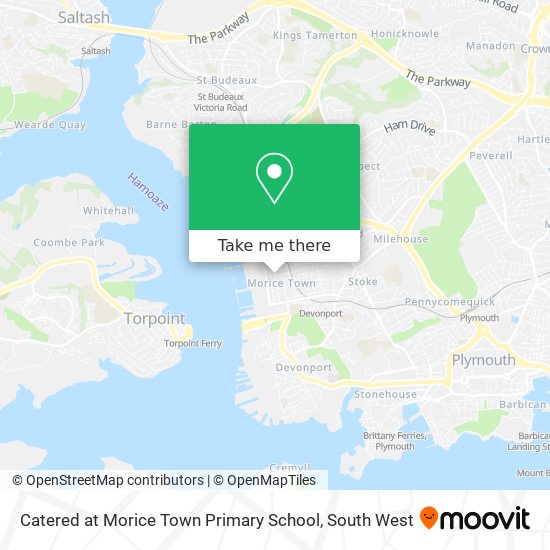 Catered at Morice Town Primary School map