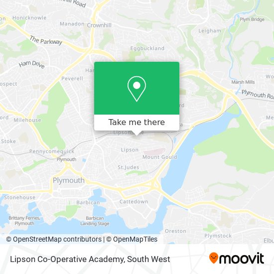 Lipson Co-Operative Academy map