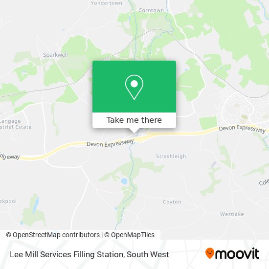 Lee Mill Services Filling Station map
