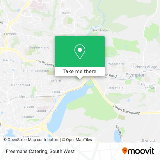 Freemans Catering map