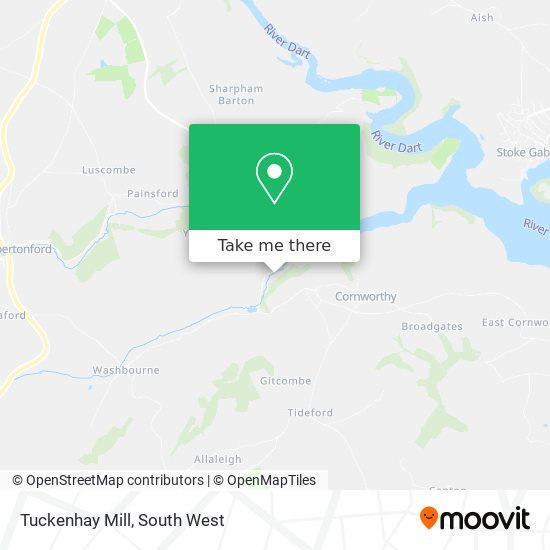 Tuckenhay Mill map
