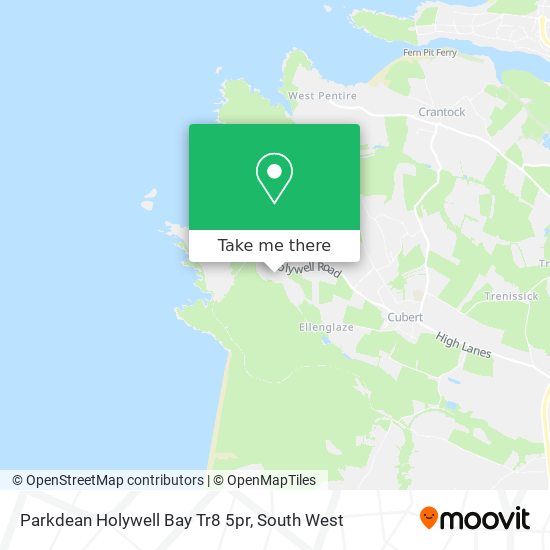 Parkdean Holywell Bay Tr8 5pr map