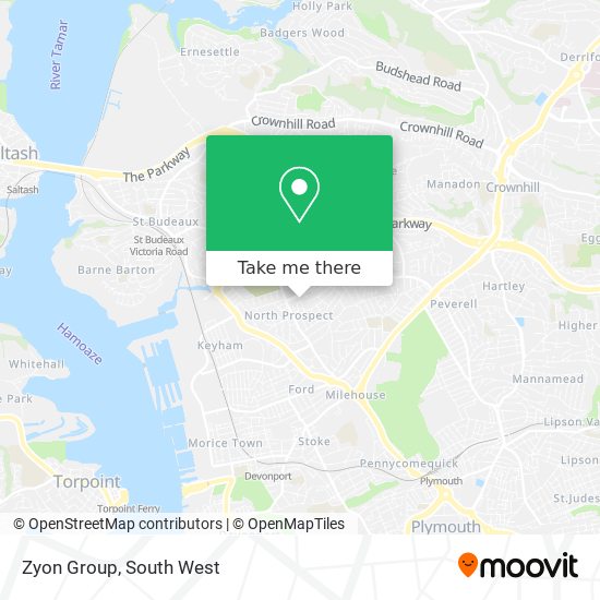 Zyon Group map