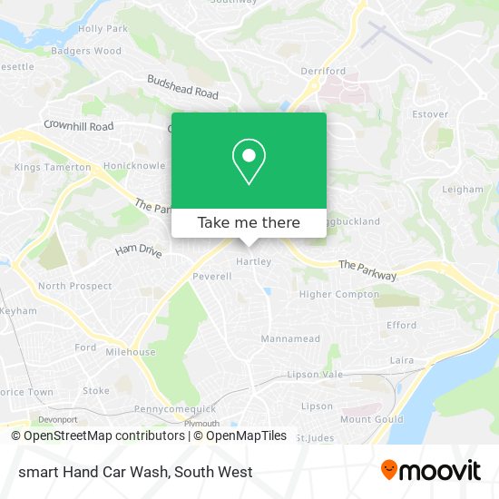 smart Hand Car Wash map