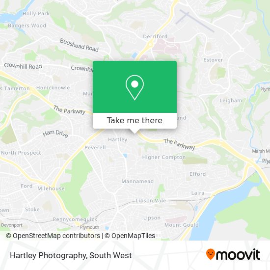 Hartley Photography map