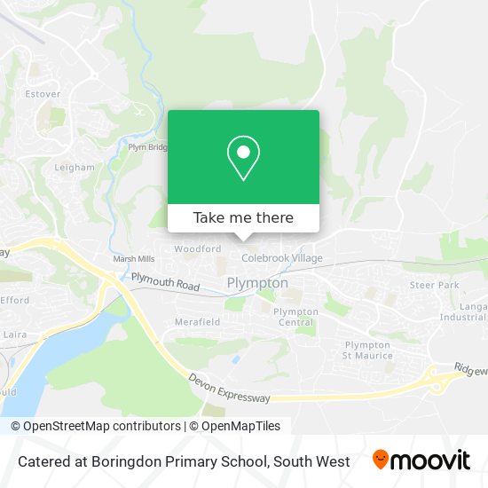 Catered at Boringdon Primary School map