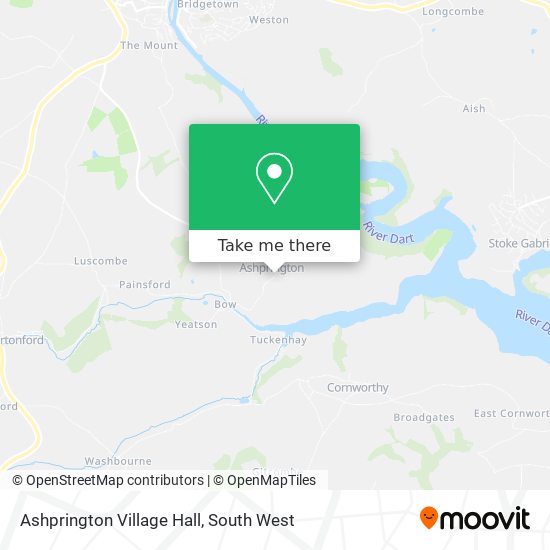Ashprington Village Hall map