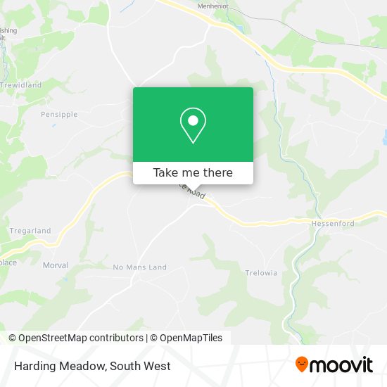 Harding Meadow map