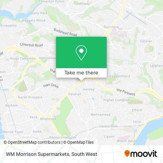 WM Morrison Supermarkets map