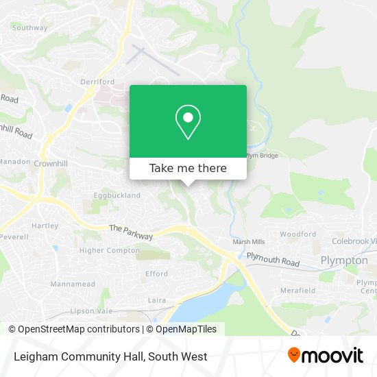 Leigham Community Hall map
