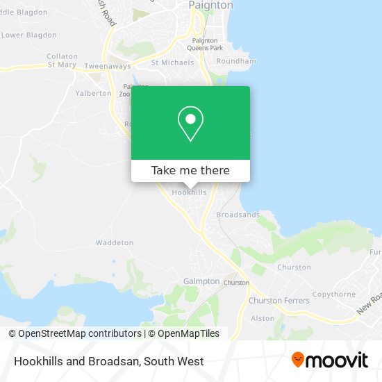 Hookhills and Broadsan map