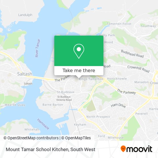 Mount Tamar School Kitchen map