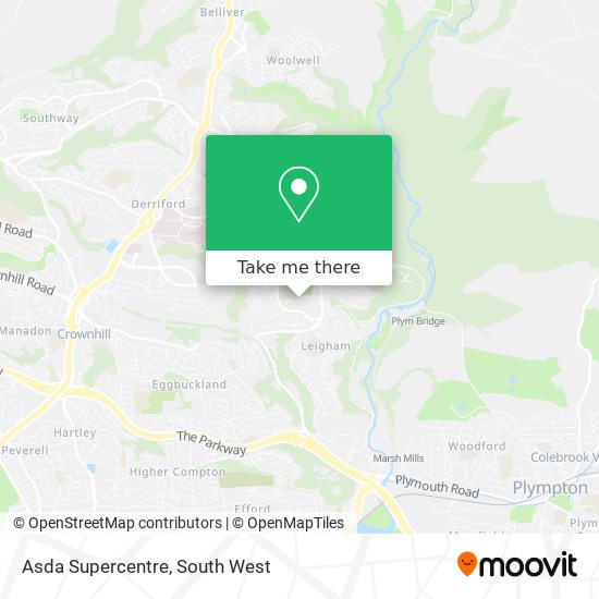 Asda Supercentre map