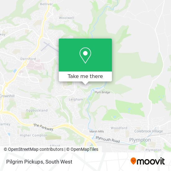 Pilgrim Pickups map