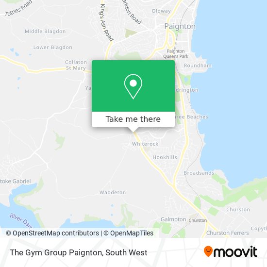 The Gym Group Paignton map