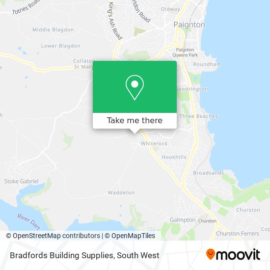 Bradfords Building Supplies map