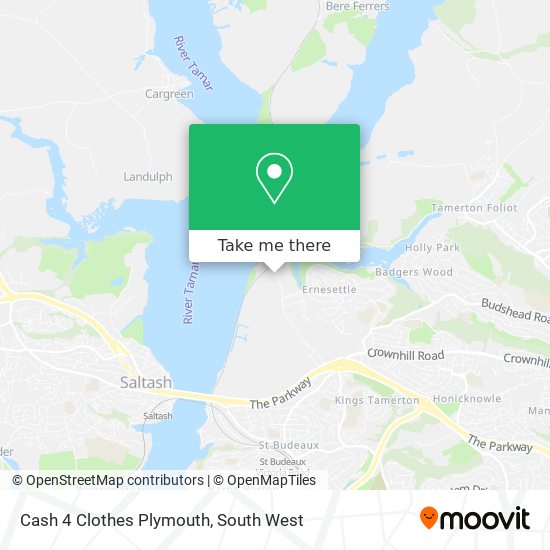 Cash 4 Clothes Plymouth map