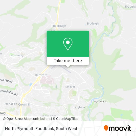 North Plymouth Foodbank map