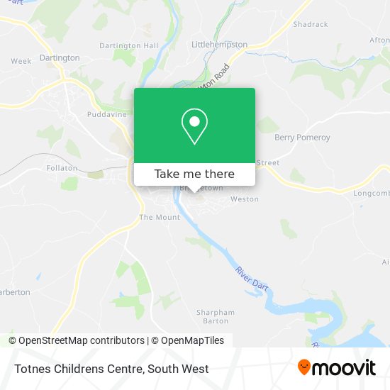 Totnes Childrens Centre map