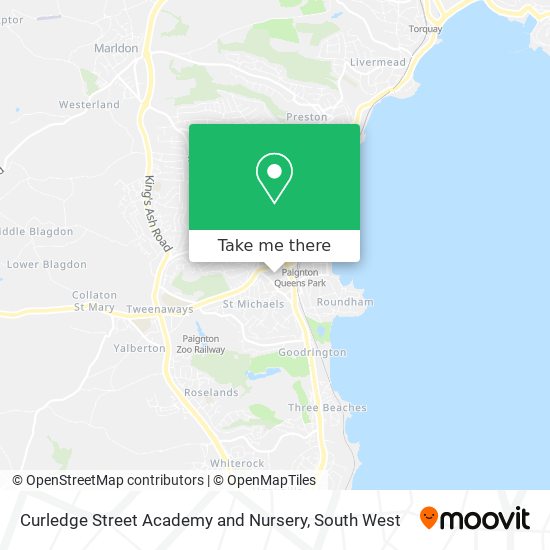 Curledge Street Academy and Nursery map