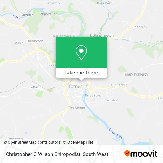 Christopher C Wilson Chiropodist map