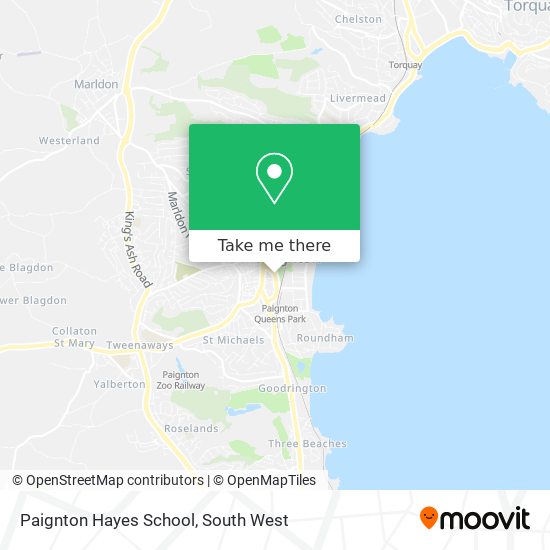 Paignton Hayes School map