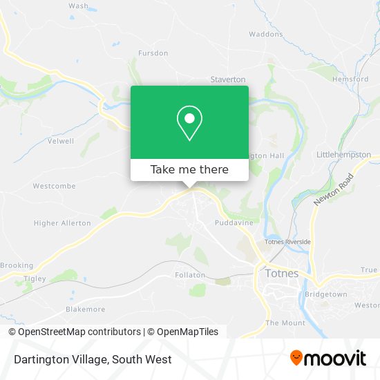 Dartington Village map