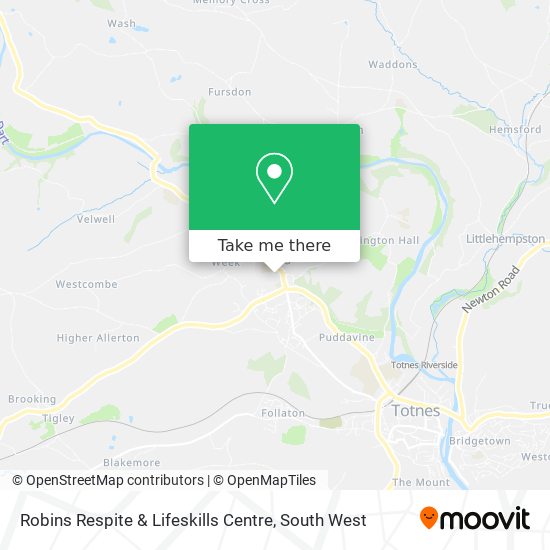 Robins Respite & Lifeskills Centre map