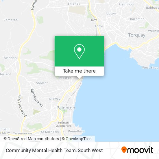 Community Mental Health Team map