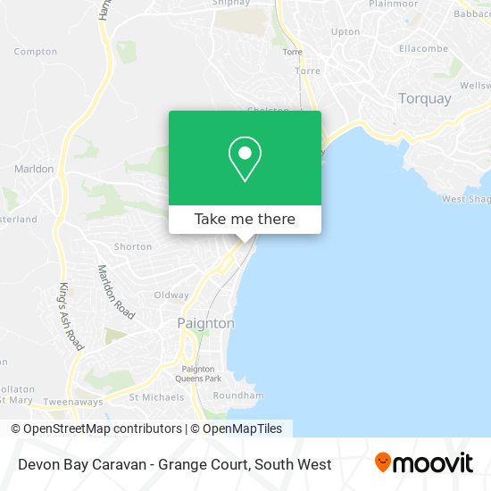 Devon Bay Caravan - Grange Court map