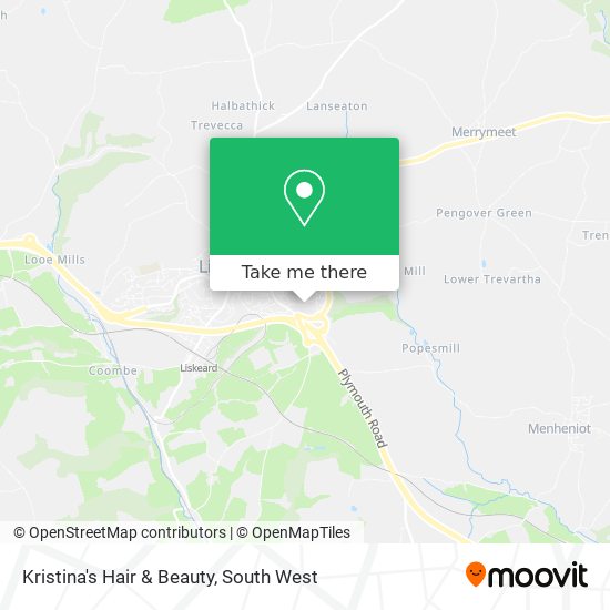 Kristina's Hair & Beauty map