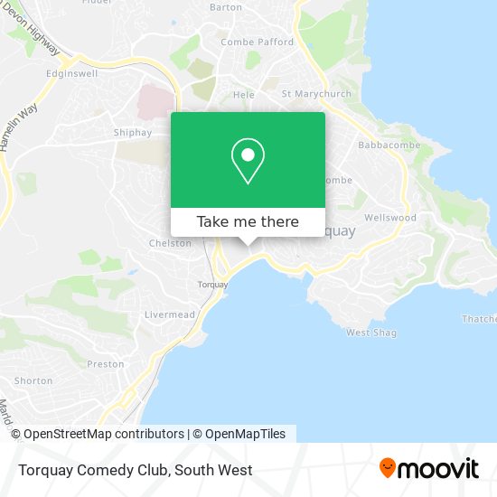 Torquay Comedy Club map