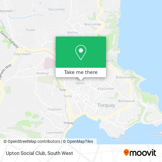 Upton Social Club map