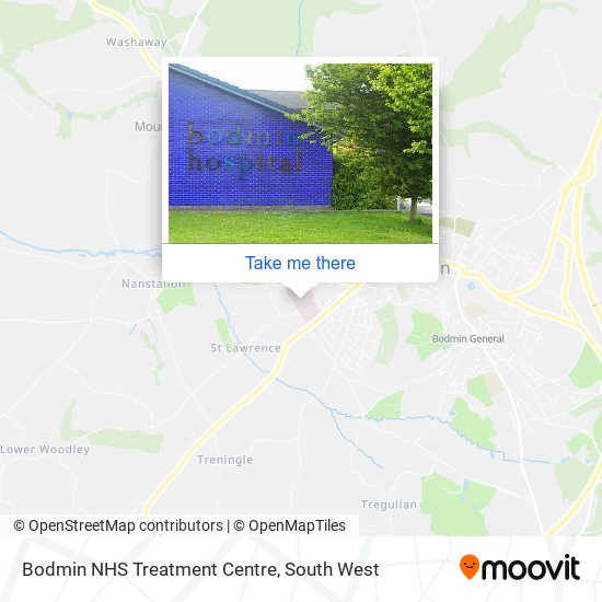 Bodmin NHS Treatment Centre map