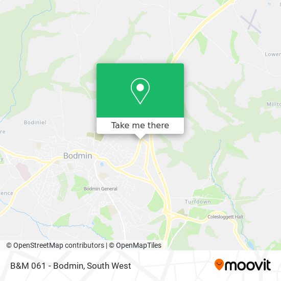 B&M 061 - Bodmin map