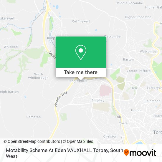Motability Scheme At Eden VAUXHALL Torbay map