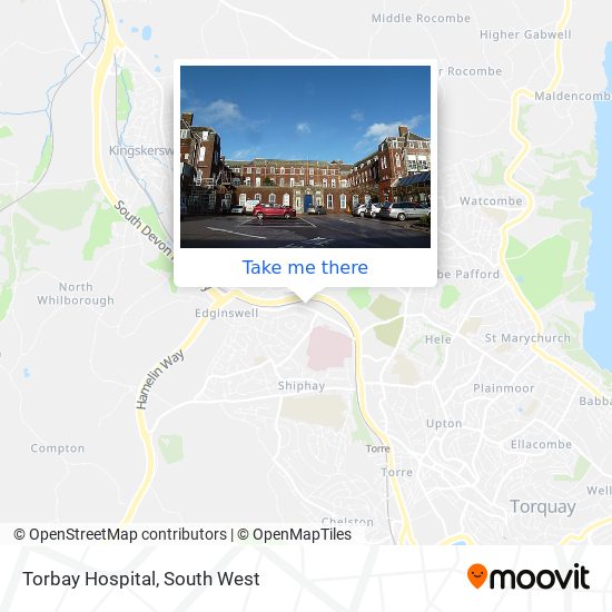 Torbay Hospital map