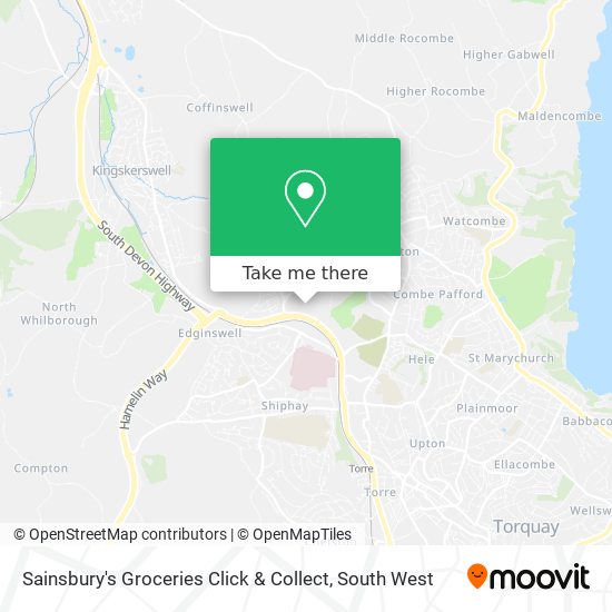 Sainsbury's Groceries Click & Collect map