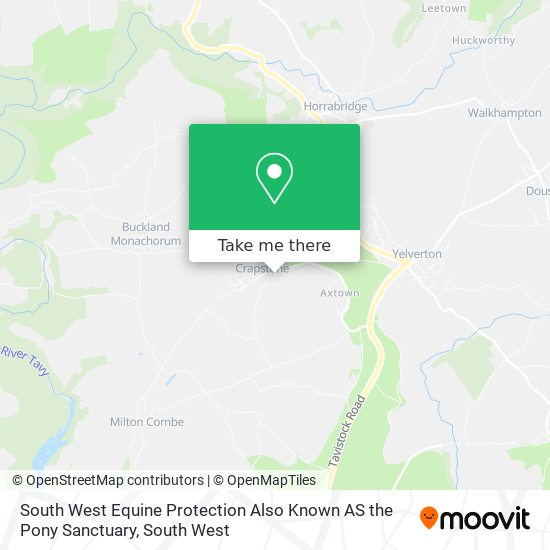 South West Equine Protection Also Known AS the Pony Sanctuary map